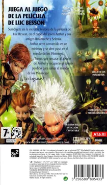 Arthur and the Invisibles (EU) box cover back